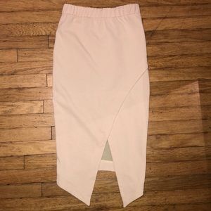 Midi cream pencil skirt size small